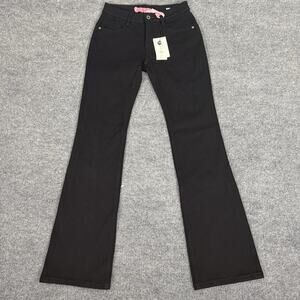 Fax Copy Express Cowboy Denim Jeans Women Medium Black Super Stretch Bootcut NEW